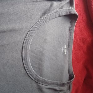 blue U neck old navy shirt